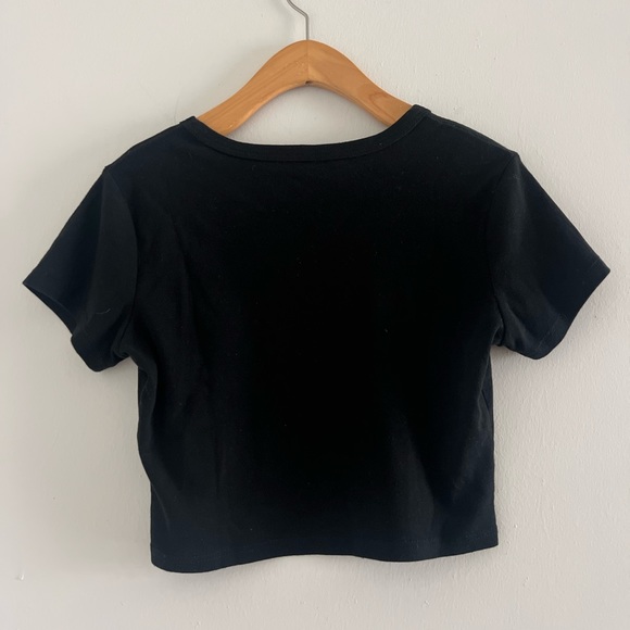 Over It Teddy Bear Cropped Tee *perf for Valentines* Sz S - Picture 2 of 2